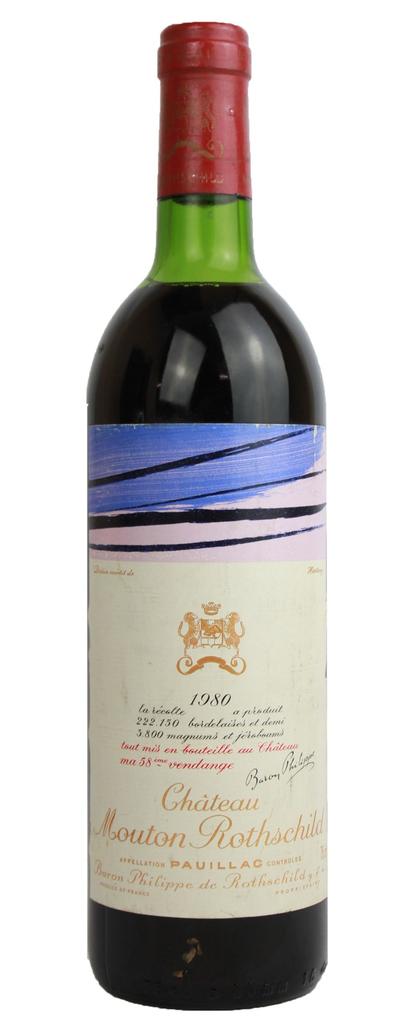 Chateau Mouton Rothschild 1980 Paulliac 1er Cru Grand Classe